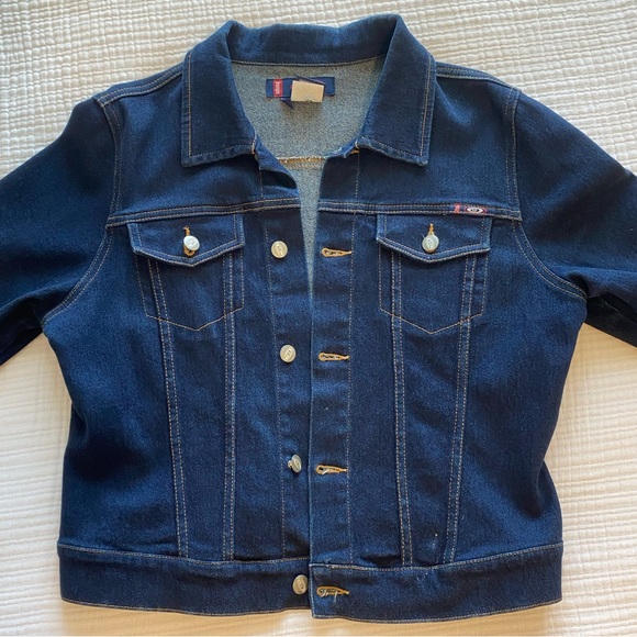 BONGO Y2K Cropped Jean Jacket - great condition - Picture 1 of 5